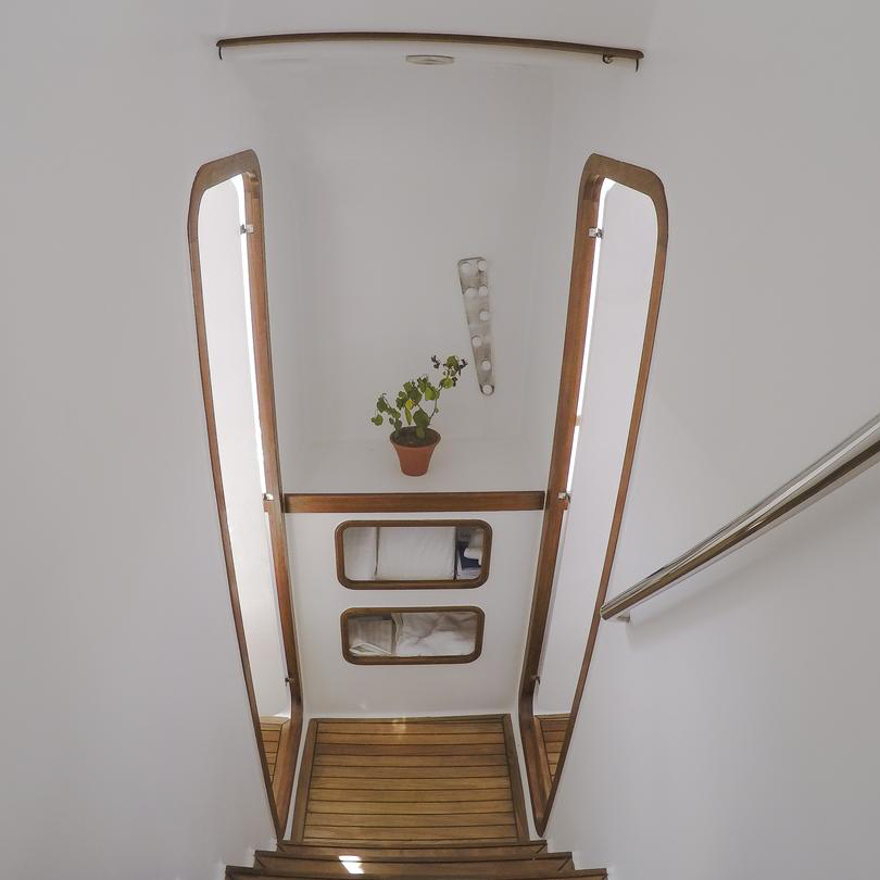 Trident Ceycat 53 Sailboat_Cabin Staircase Hallway